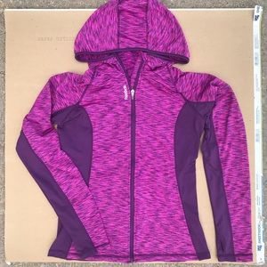 Rebook pink and purple zip up